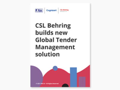 CSL Behring builds new Global Tender Management solution